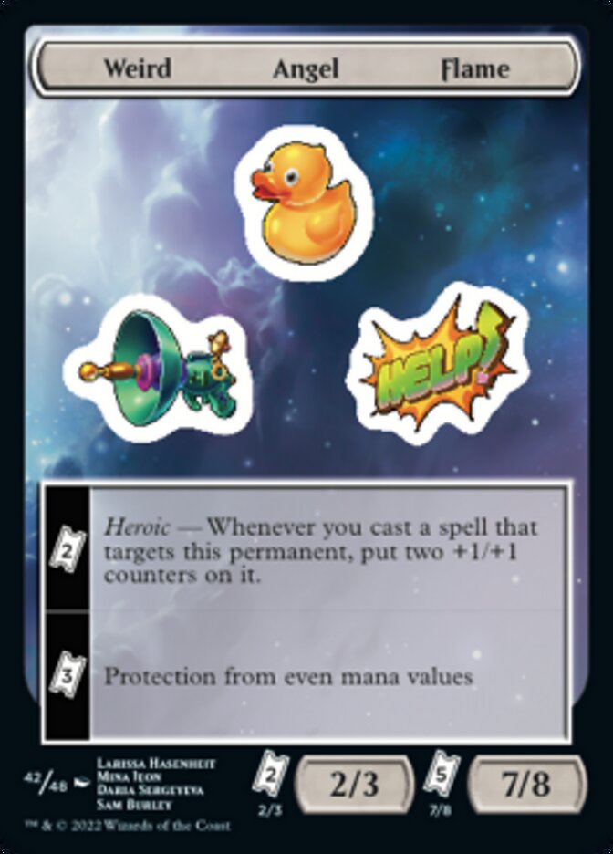 Weird Angel Flame [Unfinity Stickers] | Chromatic Games