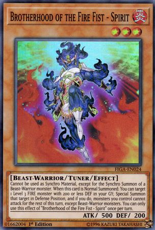 Brotherhood of the Fire Fist - Spirit [FIGA-EN024] Super Rare | Chromatic Games