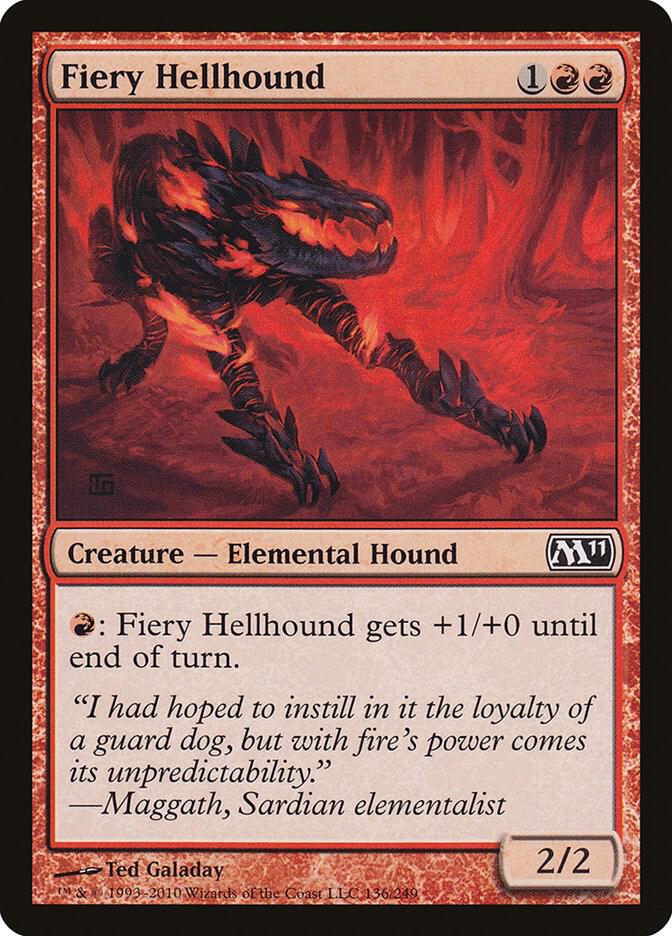 Fiery Hellhound 136/249 (Magic 2011 (M11))  | Chromatic Games