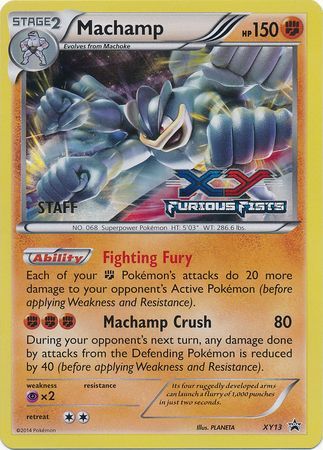 Machamp (XY13) (Staff) [XY: Black Star Promos] | Chromatic Games