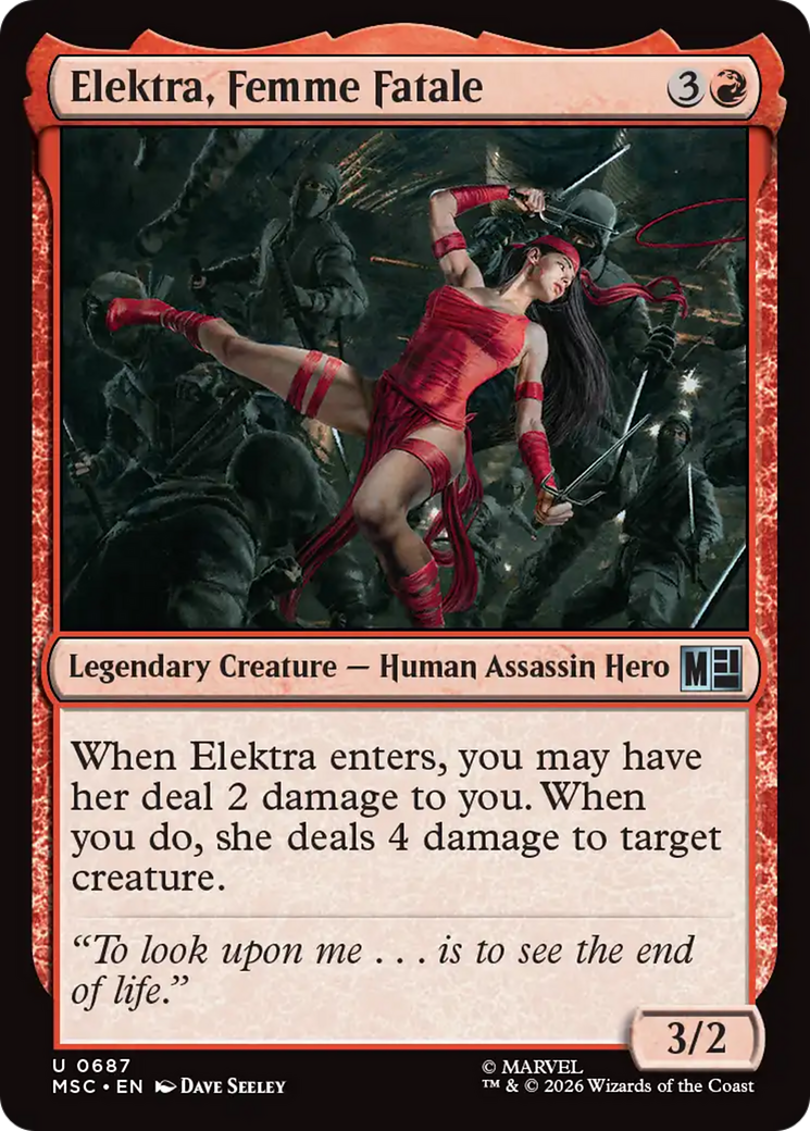 Elektra, Femme Fatale [Marvel Super Heroes Commander] | Chromatic Games