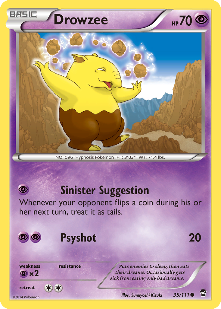 Drowzee (35/111) [XY: Furious Fists] | Chromatic Games