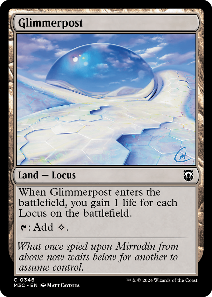 Glimmerpost (Ripple Foil) [Modern Horizons 3 Commander] | Chromatic Games