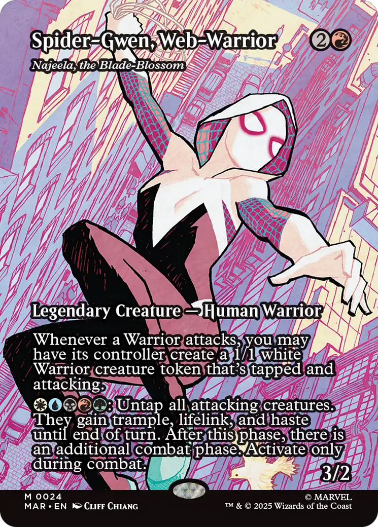 Spider-Gwen, Web-Warrior - Najeela, the Blade-Blossom [Marvel's Spider-Man: Eternal-Legal] | Chromatic Games