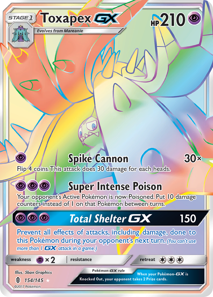 Toxapex GX (154/145) [Sun & Moon: Guardians Rising] | Chromatic Games