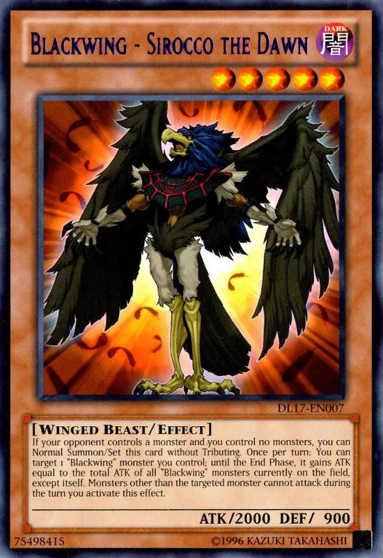 Blackwing - Sirocco the Dawn (Purple) [DL17-EN007] Rare | Chromatic Games