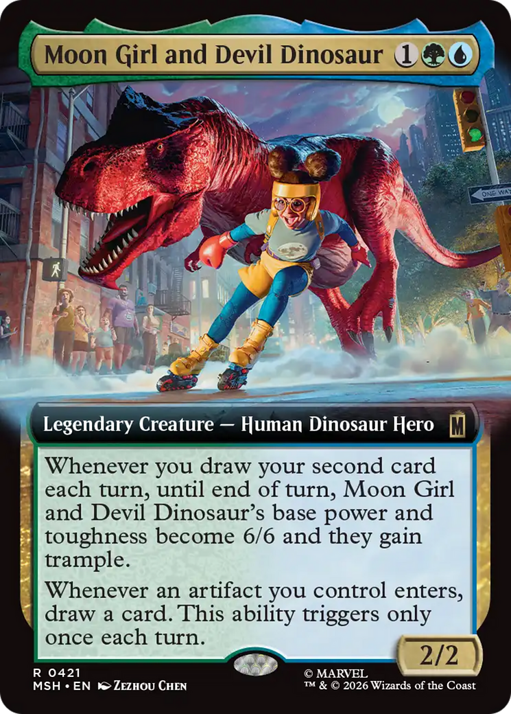Moon Girl and Devil Dinosaur (Extended Art) [Marvel Super Heroes] | Chromatic Games