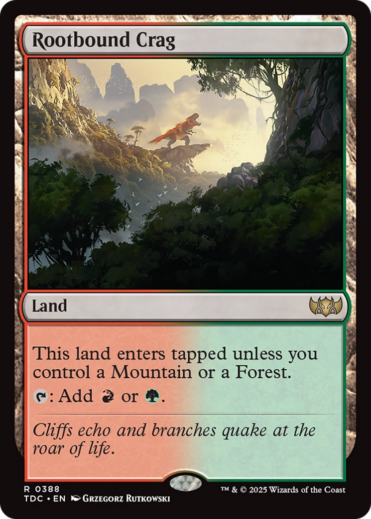 Rootbound Crag [Tarkir: Dragonstorm Commander] | Chromatic Games