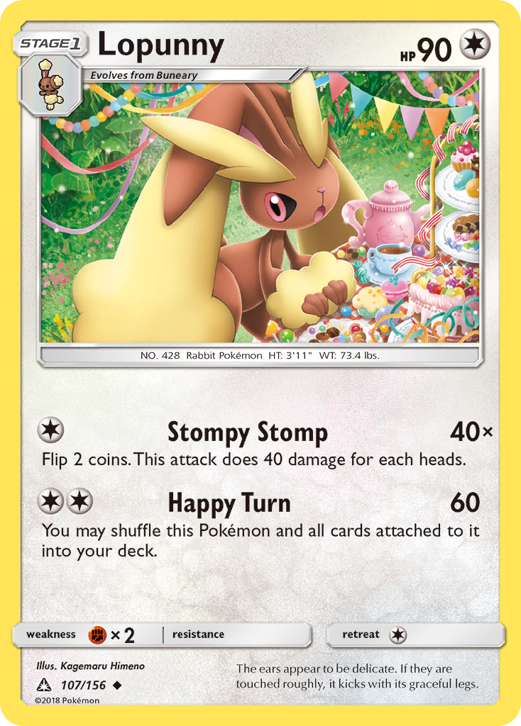 Lopunny (107/156) [Sun & Moon: Ultra Prism] | Chromatic Games