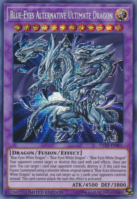 Blue-Eyes Alternative Ultimate Dragon [TN19-EN001] Prismatic Secret Rare | Chromatic Games