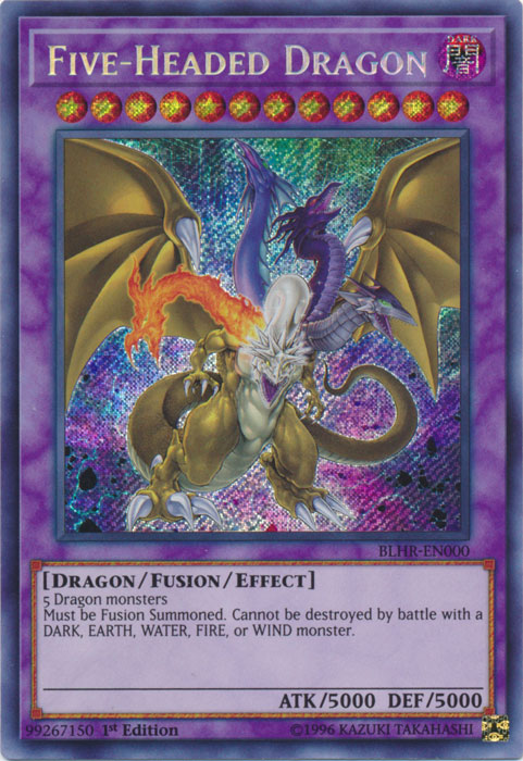 Five-Headed Dragon [BLHR-EN000] Secret Rare | Chromatic Games