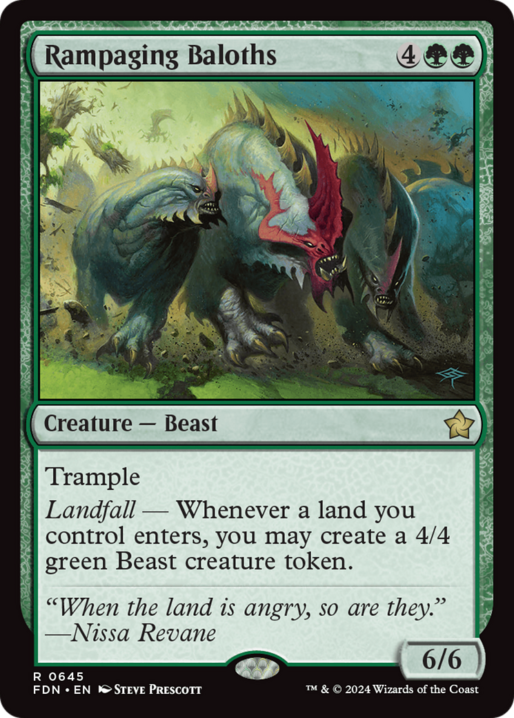 Rampaging Baloths [Foundations] | Chromatic Games