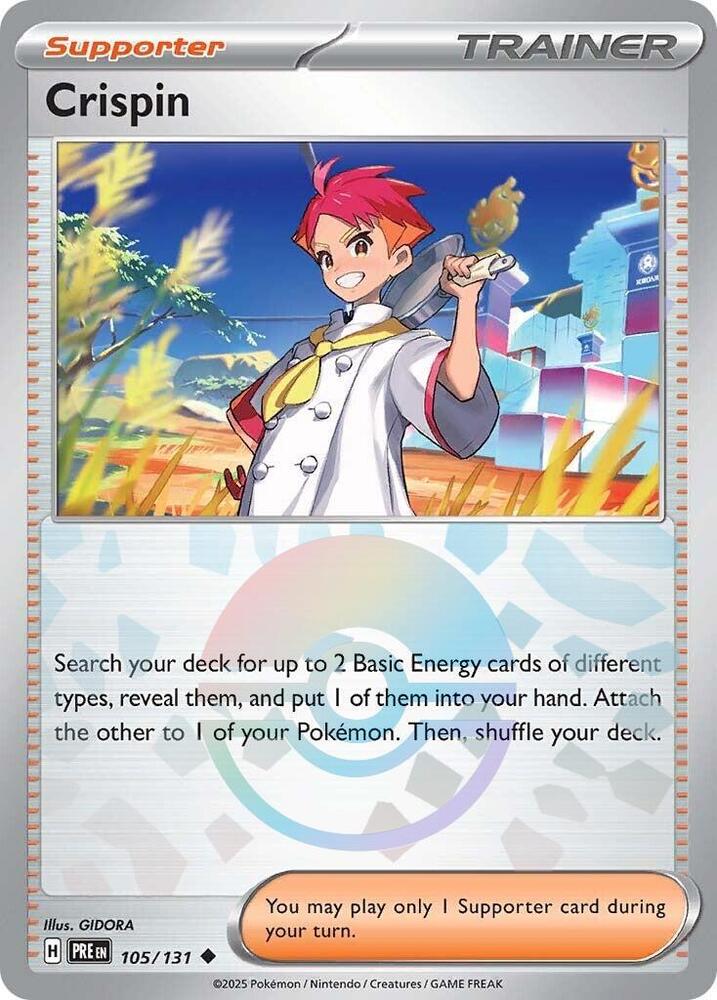 Crispin (105/131) (Poke Ball Pattern) [Scarlet & Violet: Prismatic Evolutions] | Chromatic Games