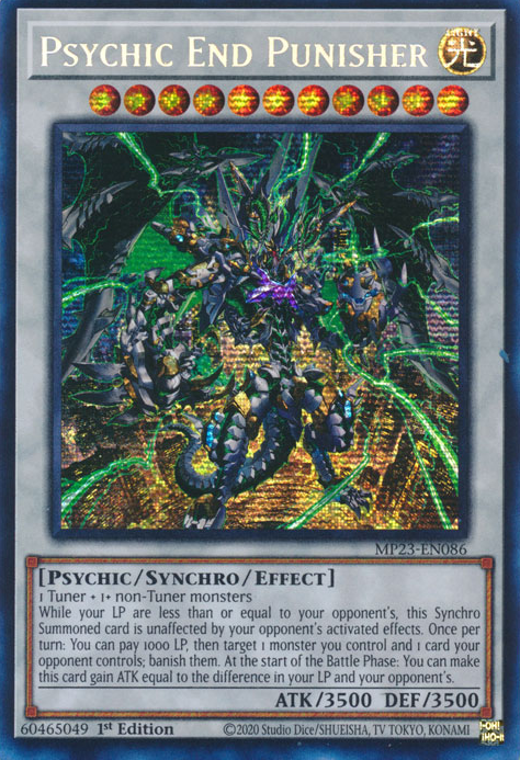 Psychic End Punisher [MP23-EN086] Prismatic Secret Rare | Chromatic Games