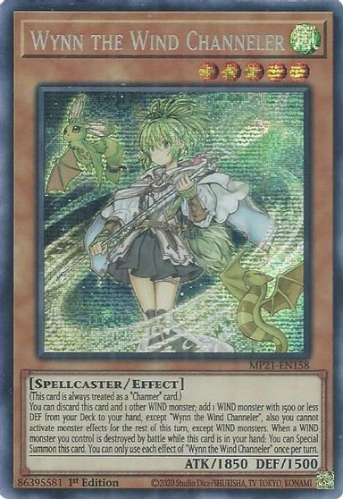 Wynn the Wind Channeler [MP21-EN158] Prismatic Secret Rare | Chromatic Games