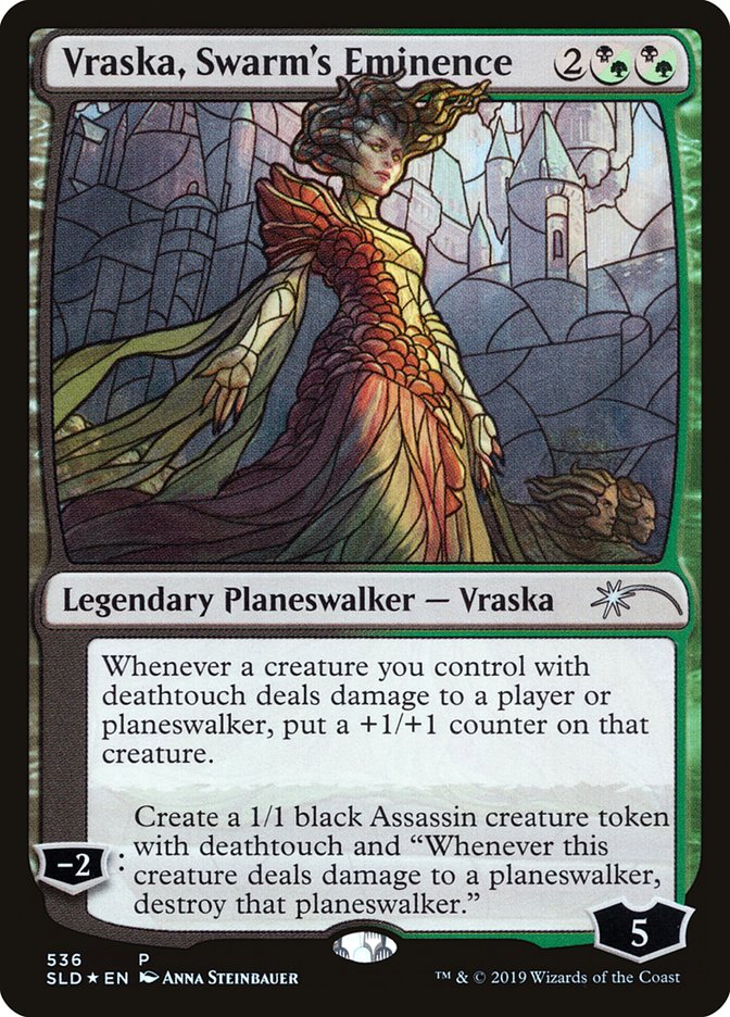 Vraska, Swarm's Eminence (Stained Glass) [Secret Lair Drop Promos] | Chromatic Games