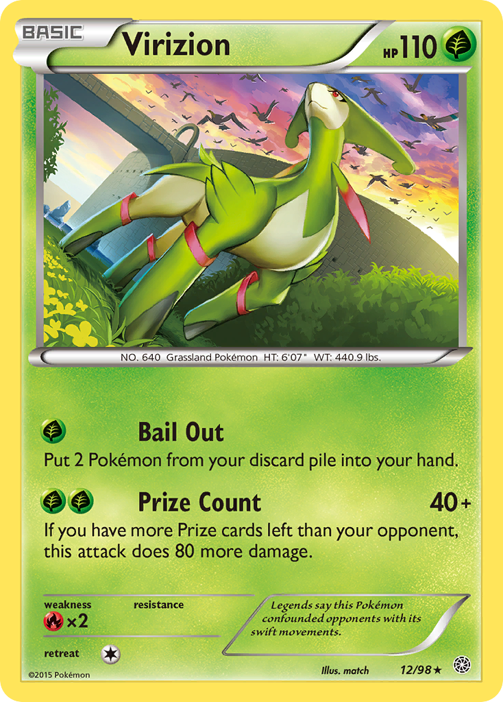 Virizion (12/98) [XY: Ancient Origins] | Chromatic Games