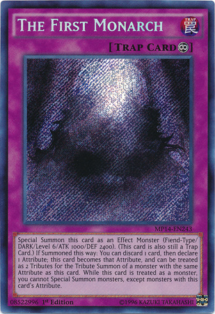 The First Monarch [MP14-EN243] Secret Rare | Chromatic Games