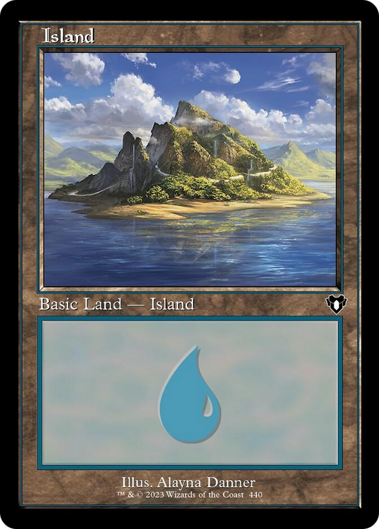 Island (440) (Retro) [Commander Masters] | Chromatic Games