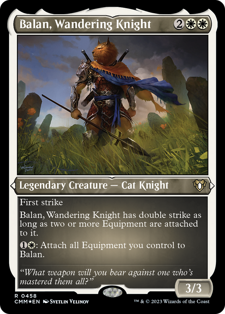 Balan, Wandering Knight (Foil Etched) [Commander Masters] | Chromatic Games