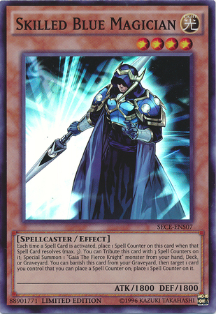 Skilled Blue Magician [SECE-ENS07] Super Rare | Chromatic Games