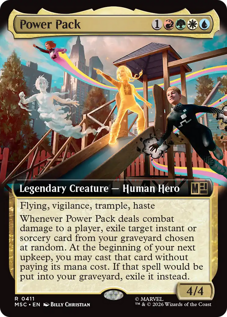 Power Pack (Extended Art) [Marvel Super Heroes Commander] | Chromatic Games