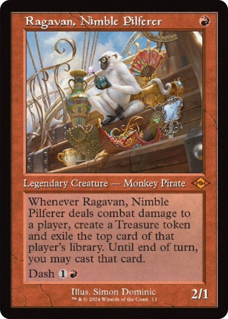 Ragavan, Nimble Pilferer (Retro) [Modern Horizons 2] | Chromatic Games