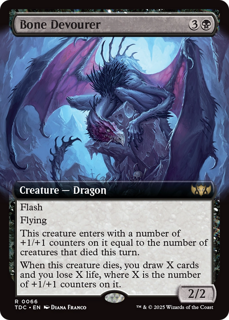 Bone Devourer (Extended Art) [Tarkir: Dragonstorm Commander] | Chromatic Games