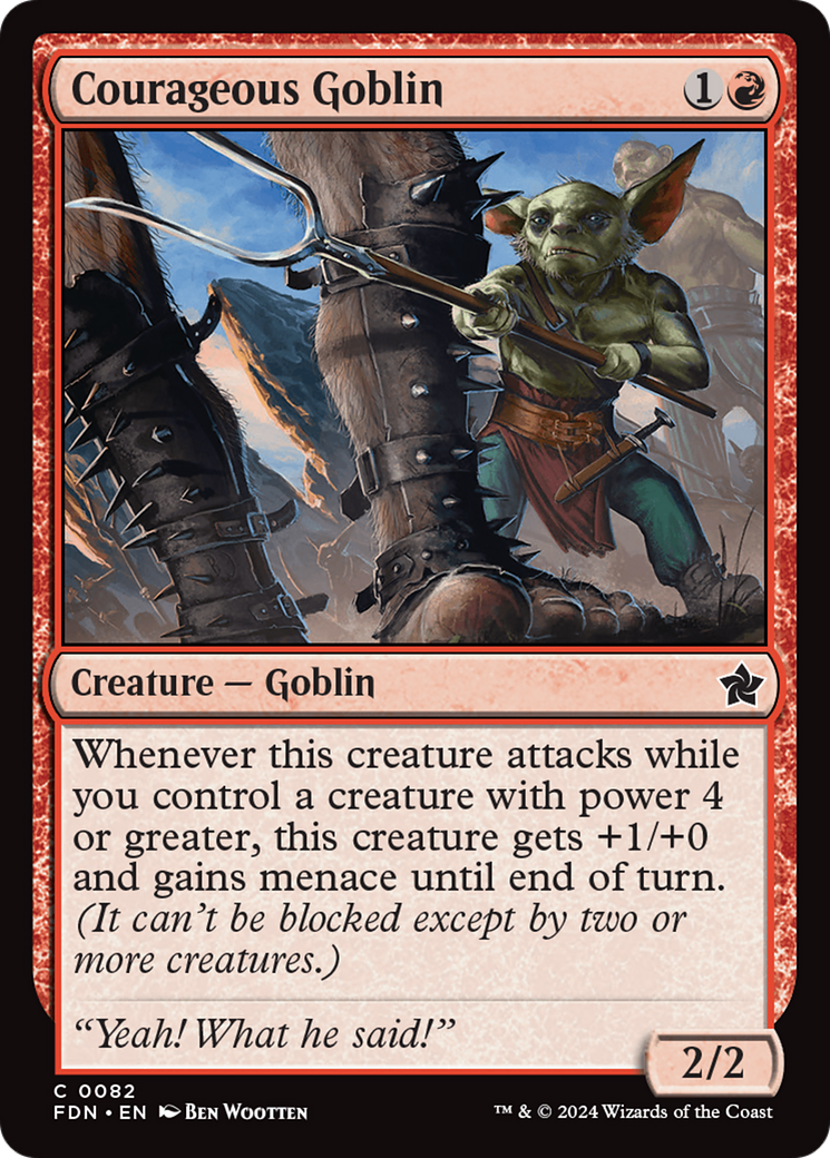 Courageous Goblin [Foundations] | Chromatic Games