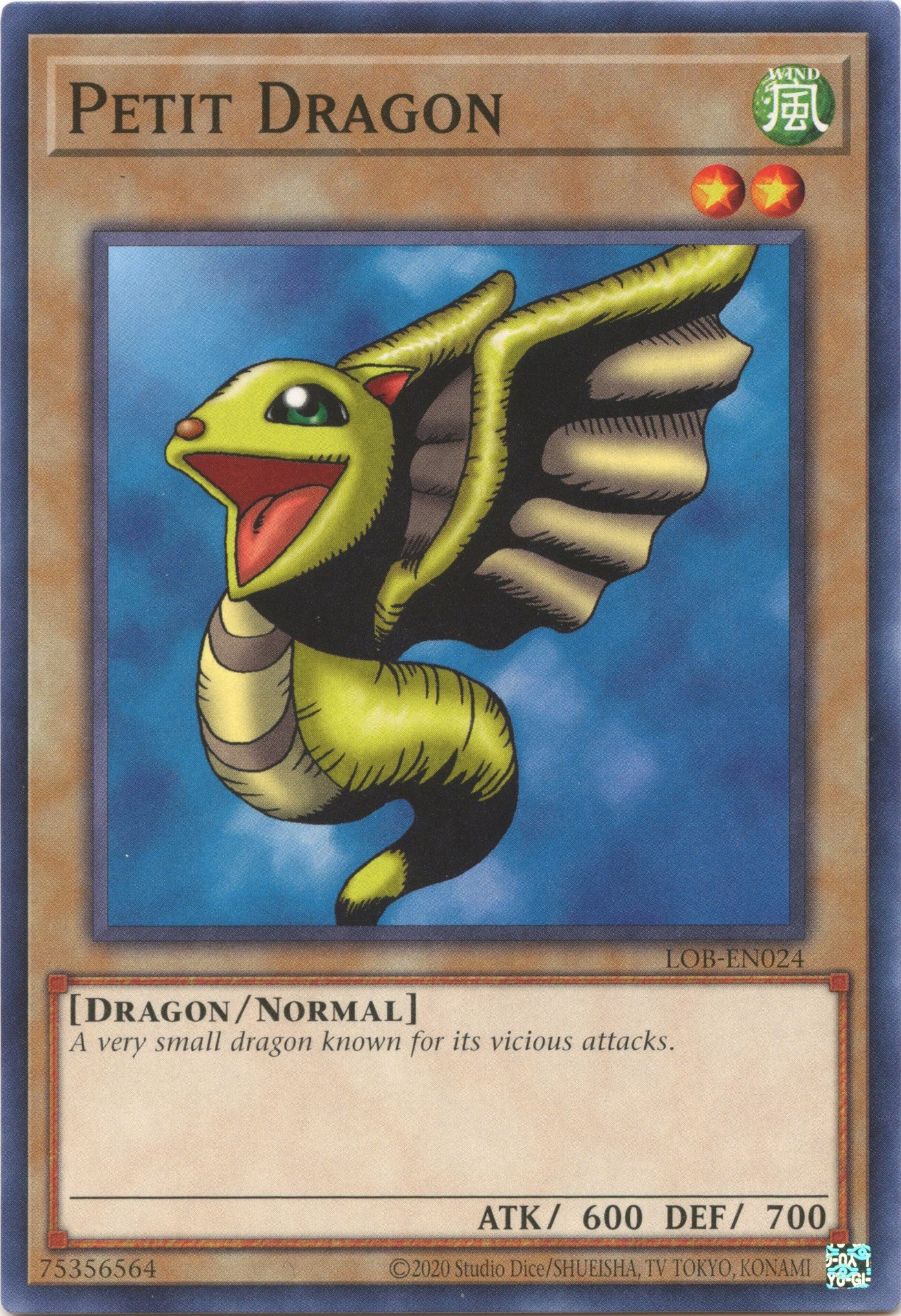 Petit Dragon (25th Anniversary) [LOB-EN024] Common | Chromatic Games
