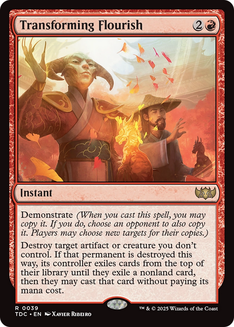 Transforming Flourish [Tarkir: Dragonstorm Commander] | Chromatic Games
