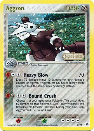 Aggron (2/92) (Stamped) [EX: Legend Maker] | Chromatic Games