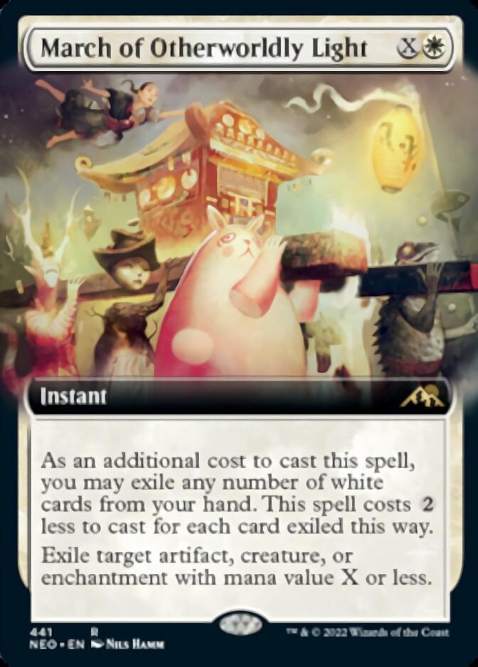 March of Otherworldly Light (Extended Art) [Kamigawa: Neon Dynasty] | Chromatic Games
