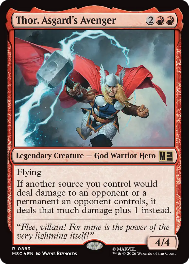 Thor, Asgard's Avenger (Surge Foil) [Marvel Super Heroes Commander] | Chromatic Games