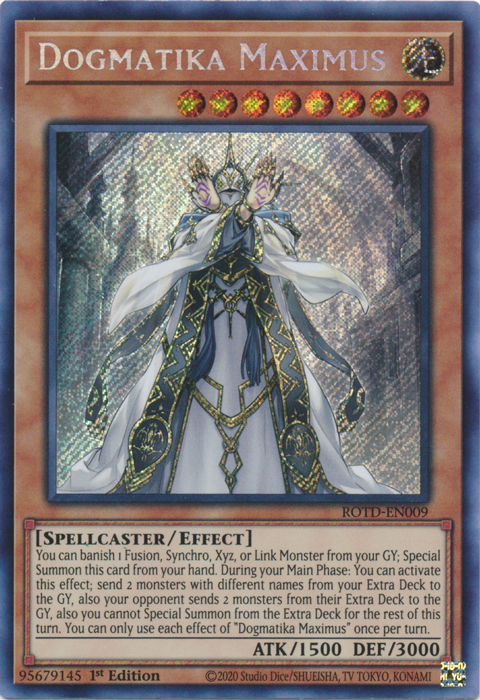 Dogmatika Maximus [ROTD-EN009] Secret Rare | Chromatic Games