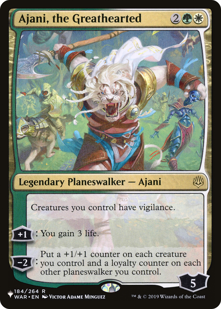 Ajani, the Greathearted [The List Reprints] | Chromatic Games