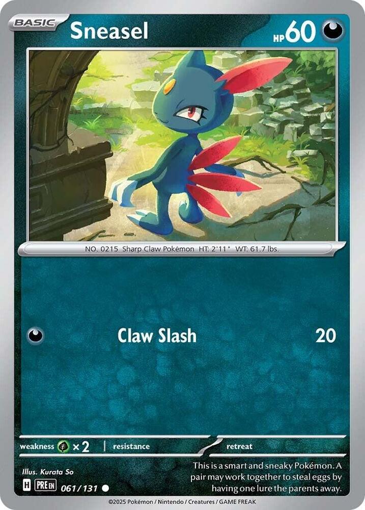 Sneasel (061/131) [Scarlet & Violet: Prismatic Evolutions] | Chromatic Games