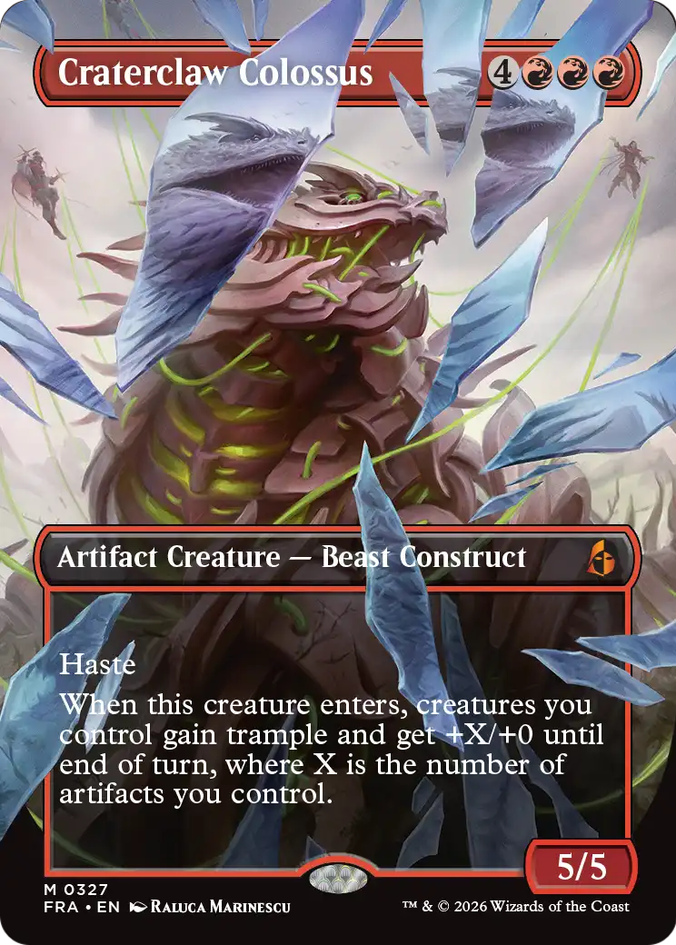 Craterclaw Colossus (Borderless) (0327) [Reality Fracture] | Chromatic Games