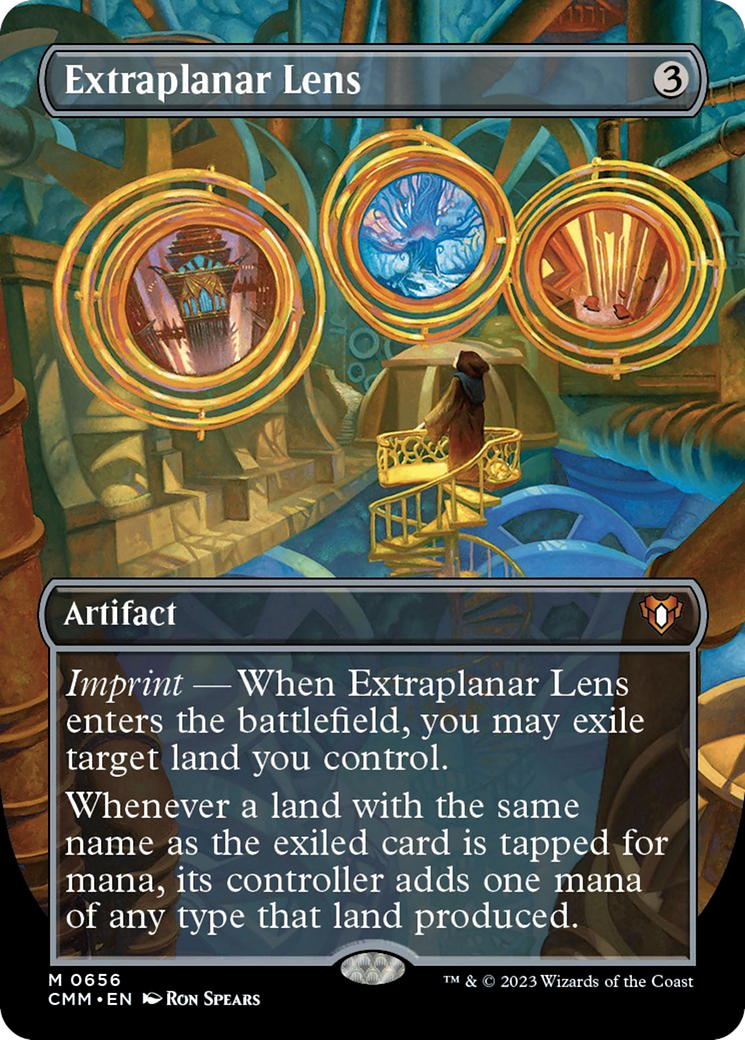 Extraplanar Lens (Borderless Alternate Art) [Commander Masters] | Chromatic Games