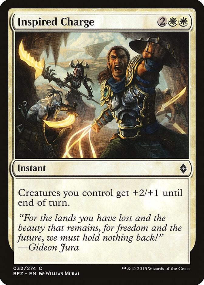 Inspired Charge 32/274 (Battle for Zendikar)  | Chromatic Games