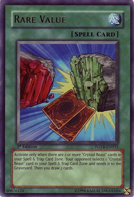 Rare Value [FOTB-EN033] Ultra Rare | Chromatic Games
