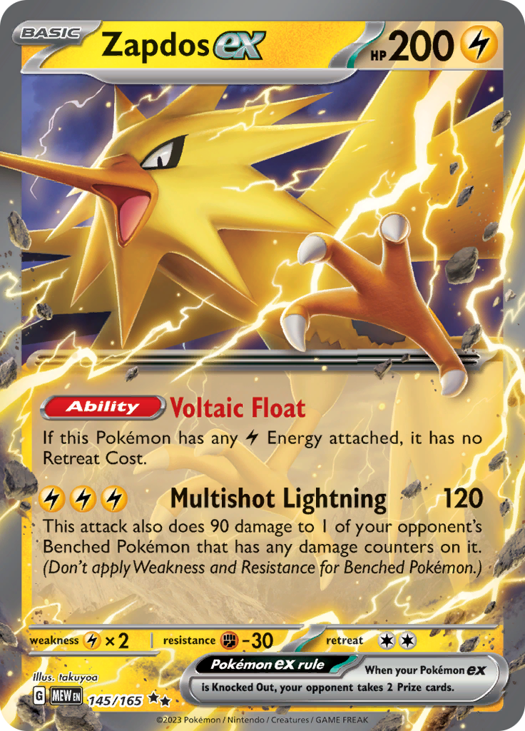 Zapdos ex (145/165) [Scarlet & Violet: 151] | Chromatic Games