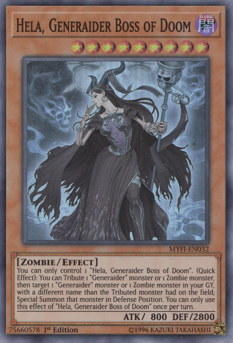 Hela, Generaider Boss of Doom [MYFI-EN032] Super Rare | Chromatic Games