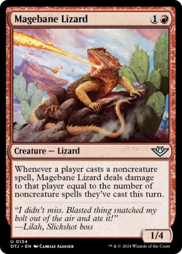 Magebane Lizard [Outlaws of Thunder Junction] | Chromatic Games