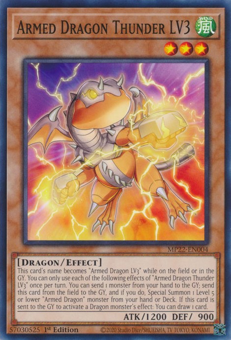 Armed Dragon Thunder LV3 [MP22-EN004] Common | Chromatic Games