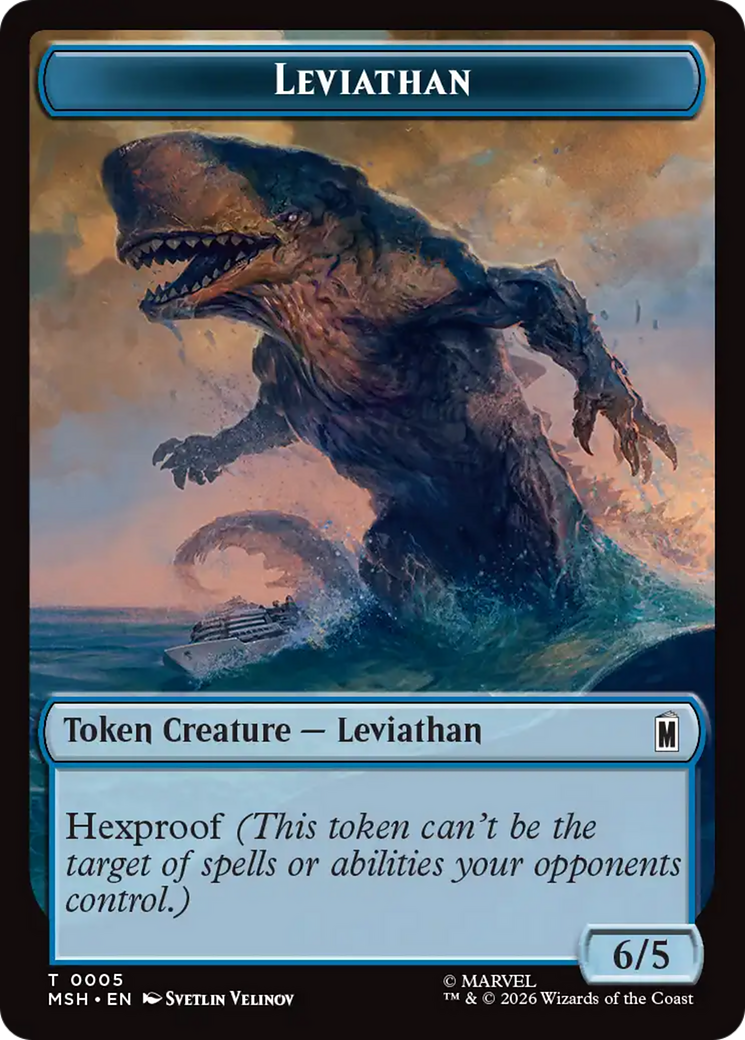 Leviathan // Food Double-Sided Token [Marvel Super Heroes Tokens] | Chromatic Games