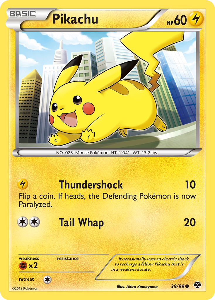 Pikachu (39/99) [Black & White: Next Destinies] | Chromatic Games