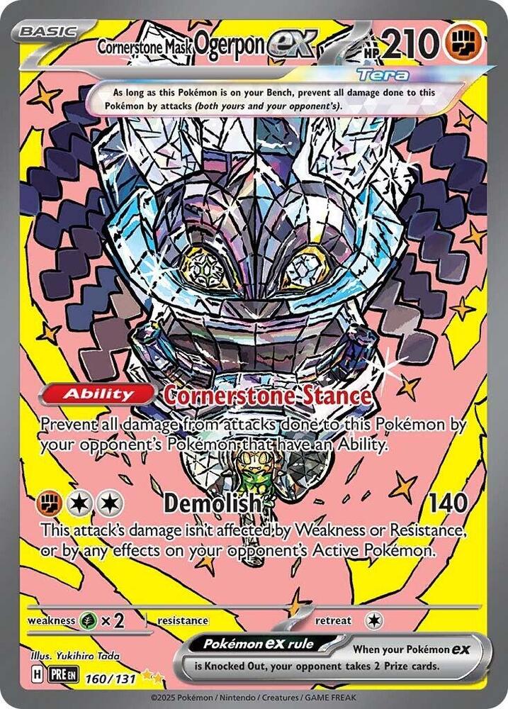 Cornerstone Mask Ogerpon ex (160/131) [Scarlet & Violet: Prismatic Evolutions] | Chromatic Games