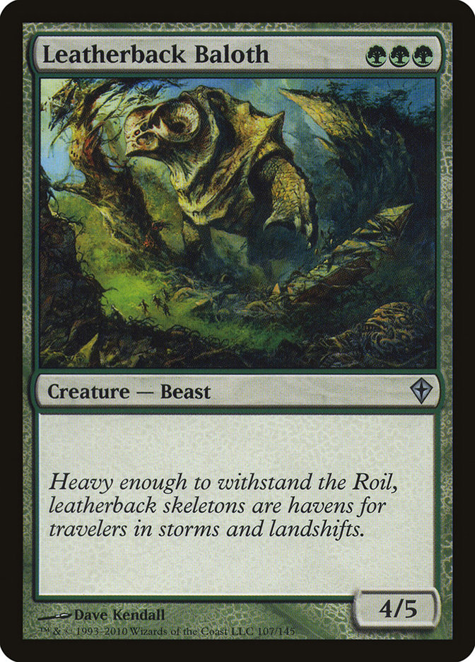 Leatherback Baloth 107/145 (Worldwake)  - Foil | Chromatic Games