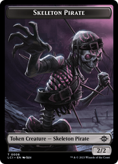 Fungus Dinosaur // Skeleton Pirate Double-Sided Token [The Lost Caverns of Ixalan Tokens] | Chromatic Games